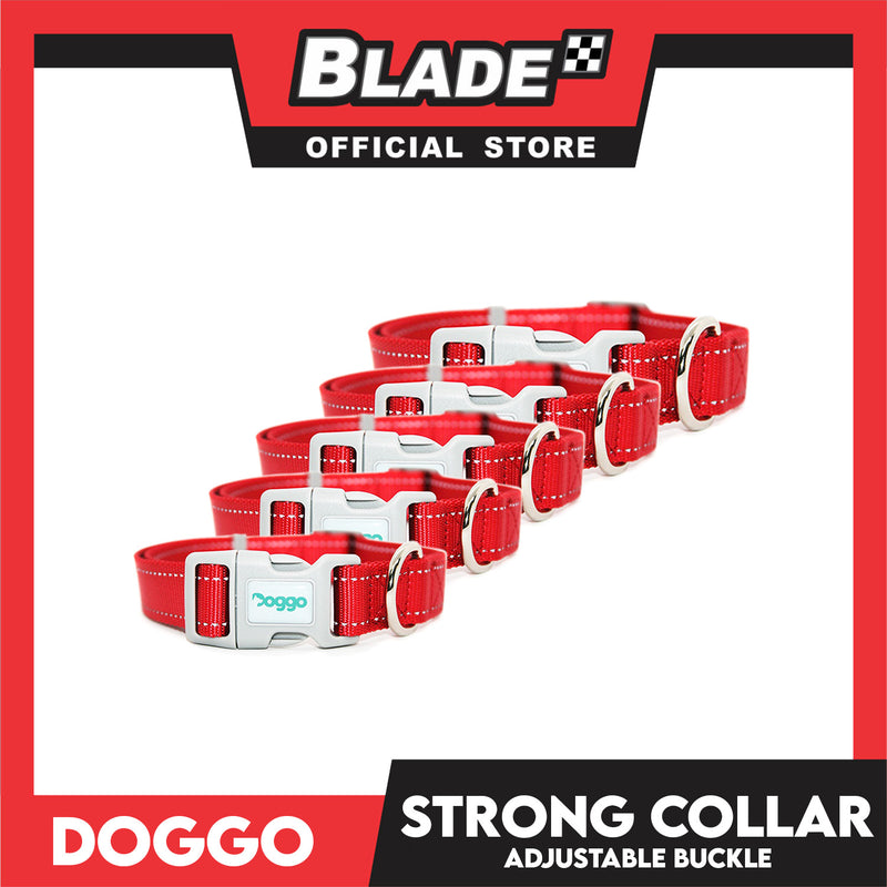 Doggo Strong Collar Extra Large Size (Red) Soft And Durable Collar for Your Dog