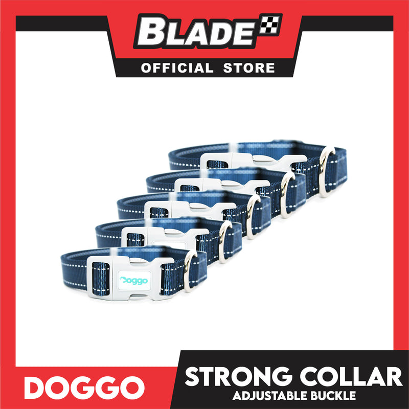 Doggo Strong Collar Medium Size (Blue) Soft And Durable Collar for Your Dog