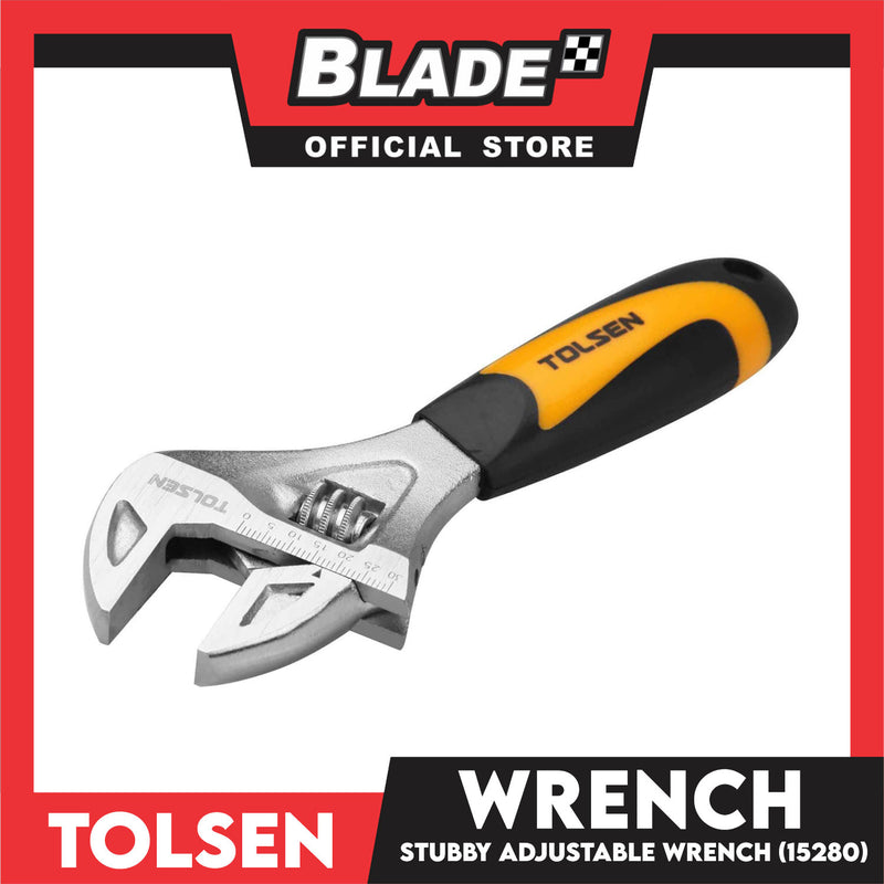 Tolsen Stubby Adjustable Wrench 165mm 6.5' (15280)