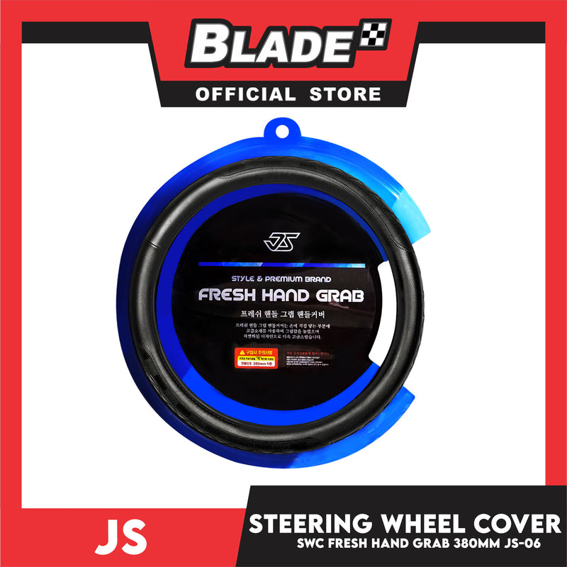 JS Steering Wheel Cover SWC Style And Premium Fresh Hand Grab 380mm JS-06 Universal Fit for Suv's, Vans, Cars and Trucks