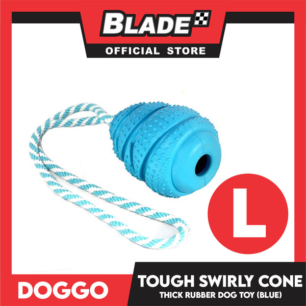 Doggo Tough Swirly Cone Design Blue (Large)