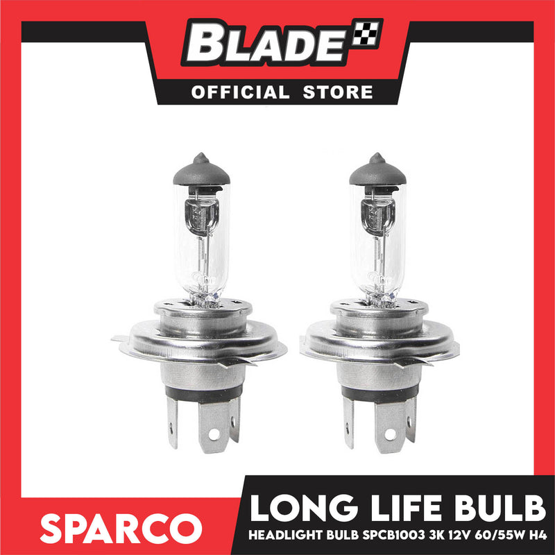 Sparco Corsa Long Life Bulb (SPCB1003) 3K 12V 60-55W H4 Headlight Bulb Set of 2pcs