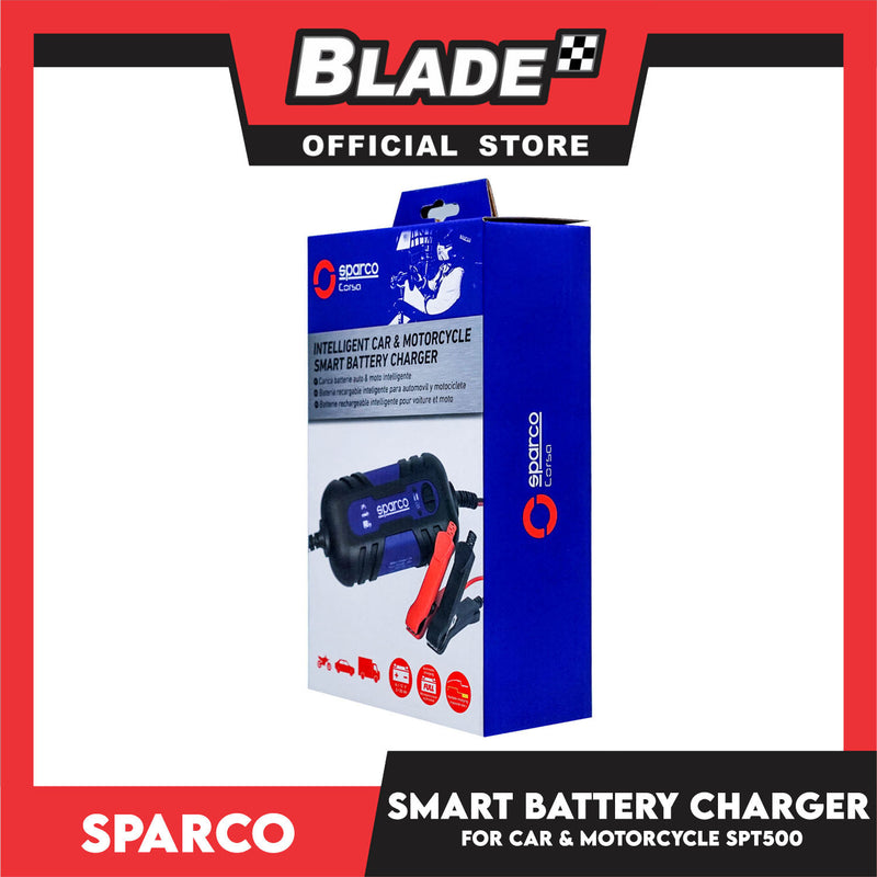 Sparco Jump Starter Smart Battery Charger SPT500-A for Intelligent Car & Motorcycle