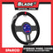 Sparco Steering Wheel Cover SPC1107RS (Black/Red) for Toyota, Mitsubishi, Honda, Hyundai, Ford, Nissan, Suzuki, Isuzu, Kia, MG and more