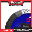 Sparco Steering Wheel Cover and Shoulder Pads SPC1111KGR (Black/Grey) for Toyota, Mitsubishi, Honda, Hyundai, Ford, Nissan, Suzuki, Isuzu, Kia, MG and more