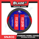 Sparco Steering Wheel Cover & Shoulder Pads SPC1116KRD (Black Red) for Toyota, Mitsubishi, Honda, Hyundai, Ford, Nissan, Suzuki, Isuzu, Kia, MG and more