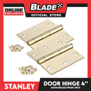 Stanley 2pcs Door Hinge 4'' Bisagra (101mm) US4 Satin Brass Finish Hinge