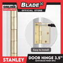 Stanley 2pcs Door Hinge 3.5'' Bisagra (88mm) US4 Satin Brass Finish Hinge