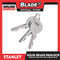 Stanley Solid Brass Padlock Chrome Plated with Long Shackle 30mm Heavy Duty Security Chrome Padlock