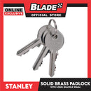 Stanley Solid Brass Long Padlock with Long Shackle 25mm Heavy Duty Security Padlock Lock