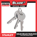 Stanley Solid Brass Long Padlock with Long Shackle 40mm Heavy Duty Security Padlock Long