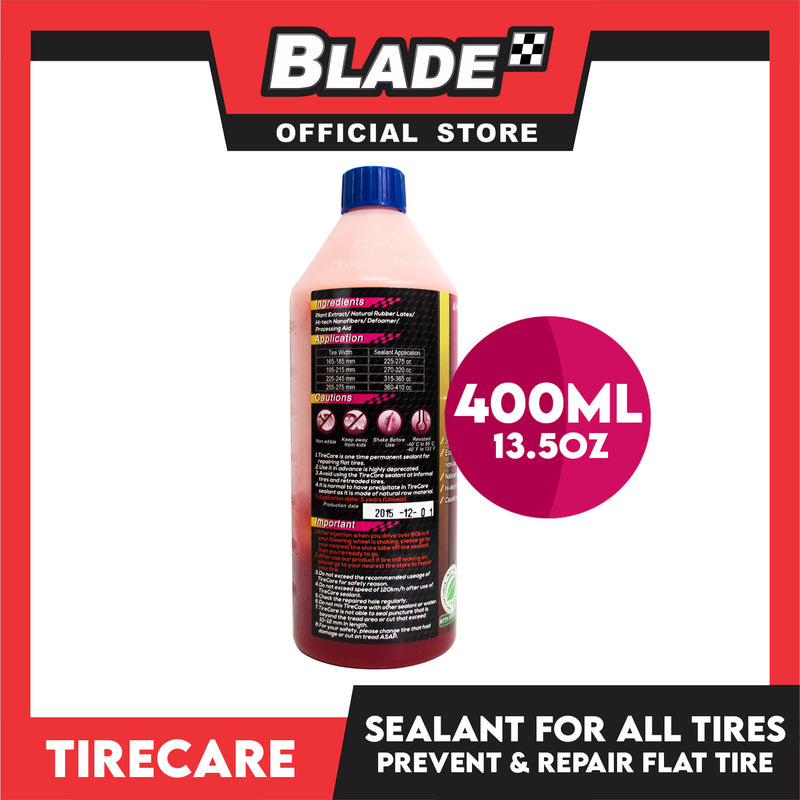 TireCare Preventive & Repair Sealant 400ml(For Passengers Vehicles)