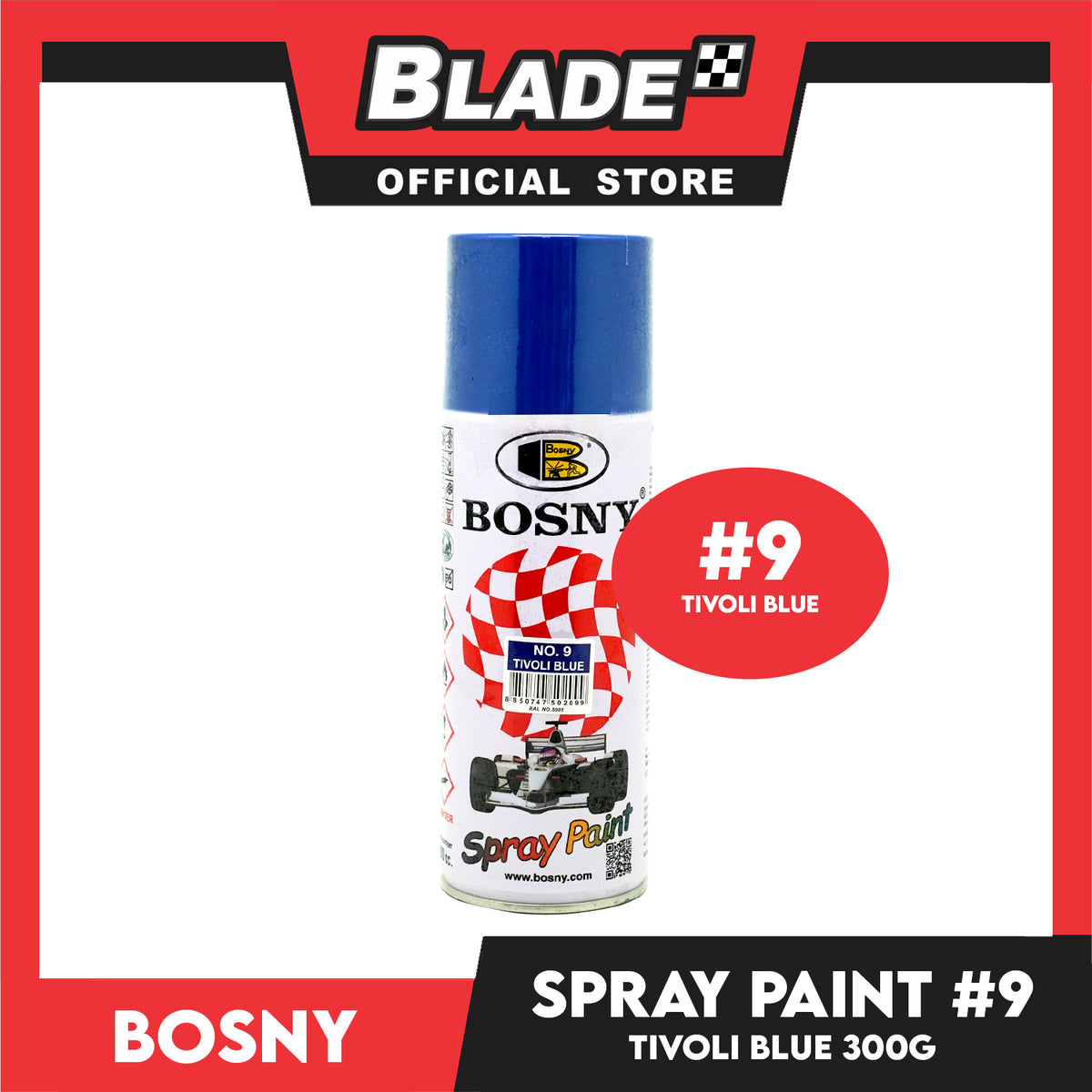 Bosny Spray Paint Tivoli Blue #9 300g
