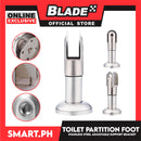 Toilet Partition Bracket,Stainless Steel Toilet Bathroom Partition Accessories Bracing Foot Adjustable Bracket