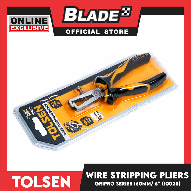 Tolsen Insulated End Wire Stripping Pliers 160mm 6'' (Insulated) 10028