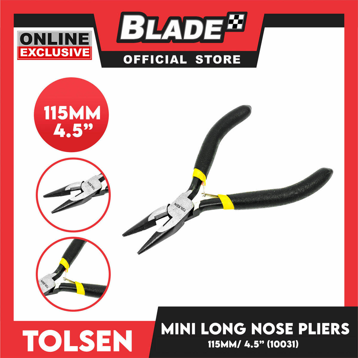 Tolsen Mini Long Nose Pliers 115mm 4.5" 10031