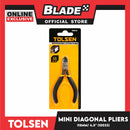 Tolsen Mini Diagonal Cutting Pliers 115mm 4.5 with Springs Micro Wire Cutters 10033