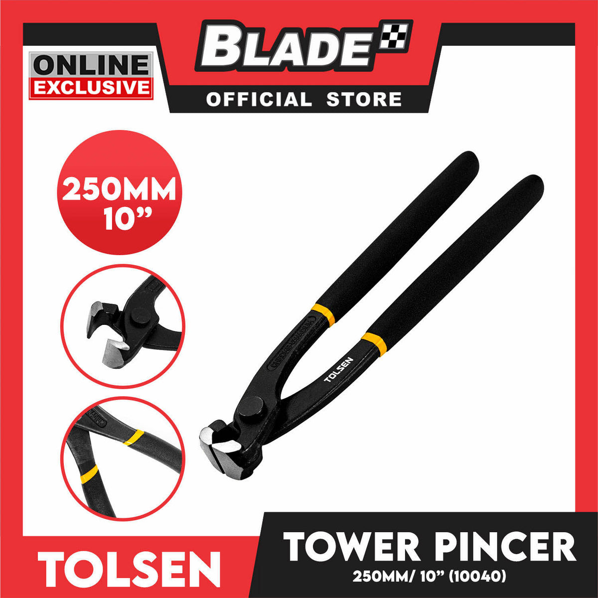 Tolsen Tower Pincer 250mm 10'' (Industrial) 10041