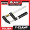 Tolsen 50x150mm F-Clamp with Rubber Grip and Pad Protector 10123