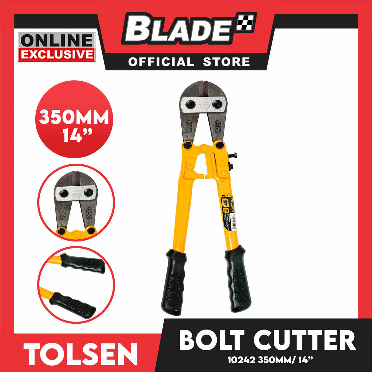 Tolsen Bolt Cutter Heavy Duty for Wire 350mm 14'' 10242
