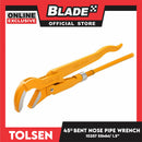 Tolsen 45'' Bent Nose Pipe Wrench 55mm 1.5'' (Industrial) 10257