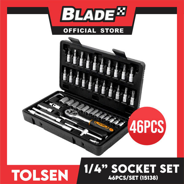 Tolsen  46pcs. 1/4 Socket Set (Industrial) 15138