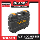 Tolsen 22pcs 1/2 Socket Set With Durable Storage Case 15139