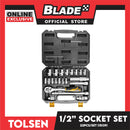 Tolsen 22pcs 1/2 Socket Set With Durable Storage Case 15139