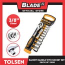 Tolsen 12PCS 3/8 Ratchet Handle with Socket Set 15151