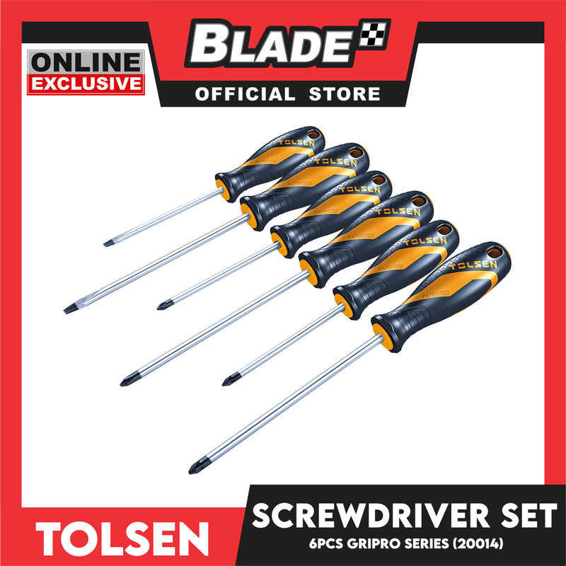 Tolsen 6pcs Screwdriver Gripro Series 20014