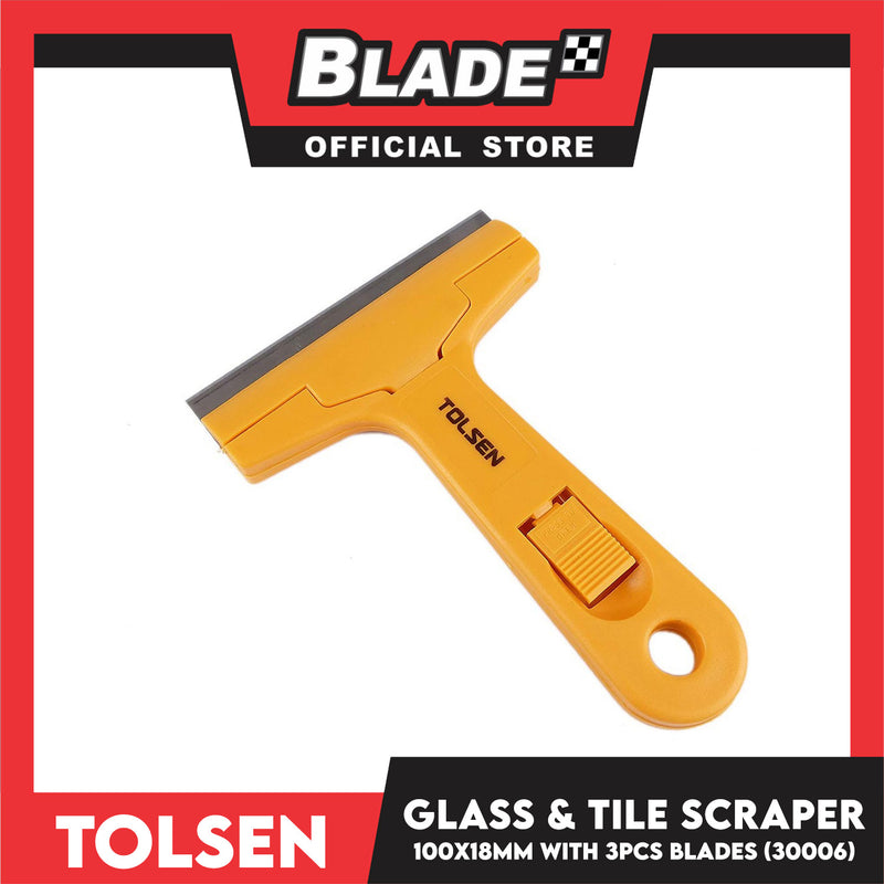 Tolsen Glass and Tile Scraper 100 x 18.5 x 0.4 mm 30006
