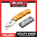 Tolsen Utility Knife Quick Release With 5pcs Blade 61 x 19mm Box Cutter 30007