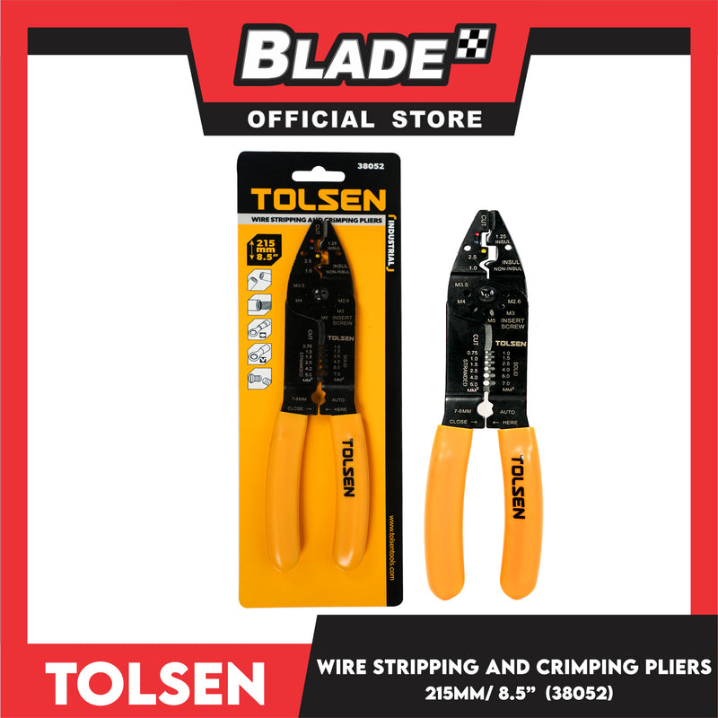 Tolsen Pliers Wire Stripping and Crimping 215mm 8.5' 38052