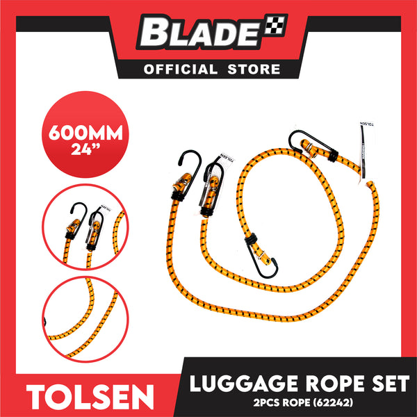 Tolsen 2pcs. Luggage Rope With 2 Hooks  62242