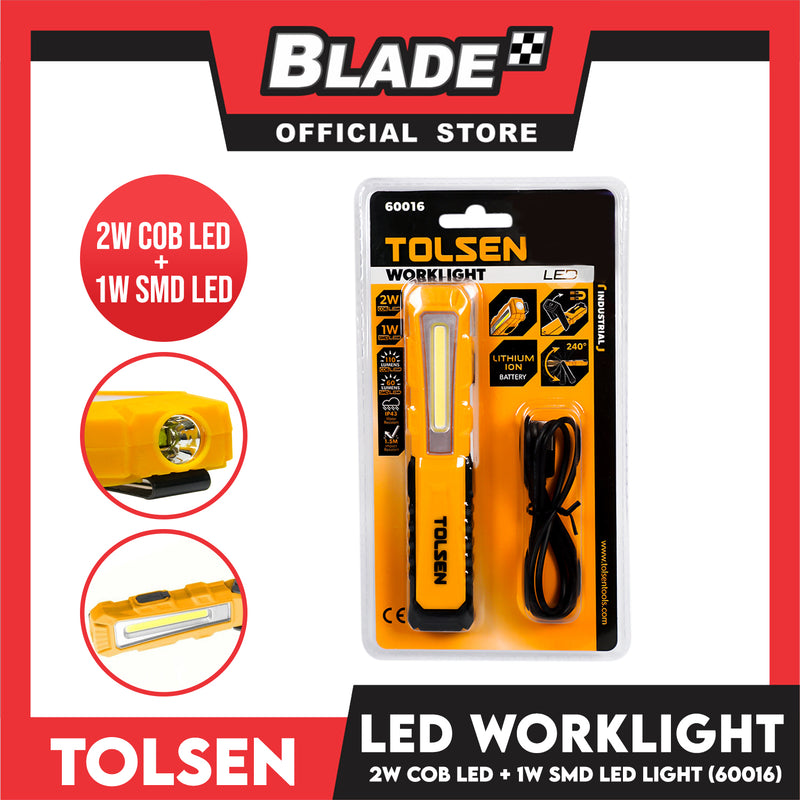 Tolsen LED Worklight (2W+1W) 30 x 21 x 152mm 60016