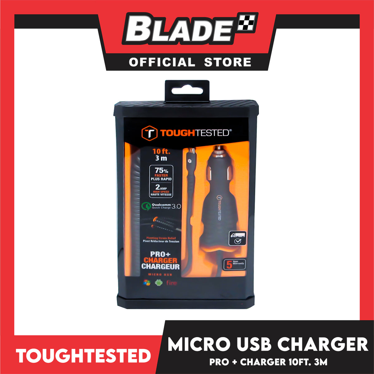 Tough Tested Pro+ Charger TT-PCT-Micro 2.1AMP