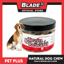 Pet Plus Train and Reward Dental Star Stick In a Jar (Natural Dog Chew Milk Flavor) 360 Brushing Action Designed for Dogs Reward Treats
