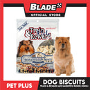 Pet Plus Train and Reward 350g (Mix Sandwich Bones Biscuits) Healthy and Nutritious Biscuits For Dogs