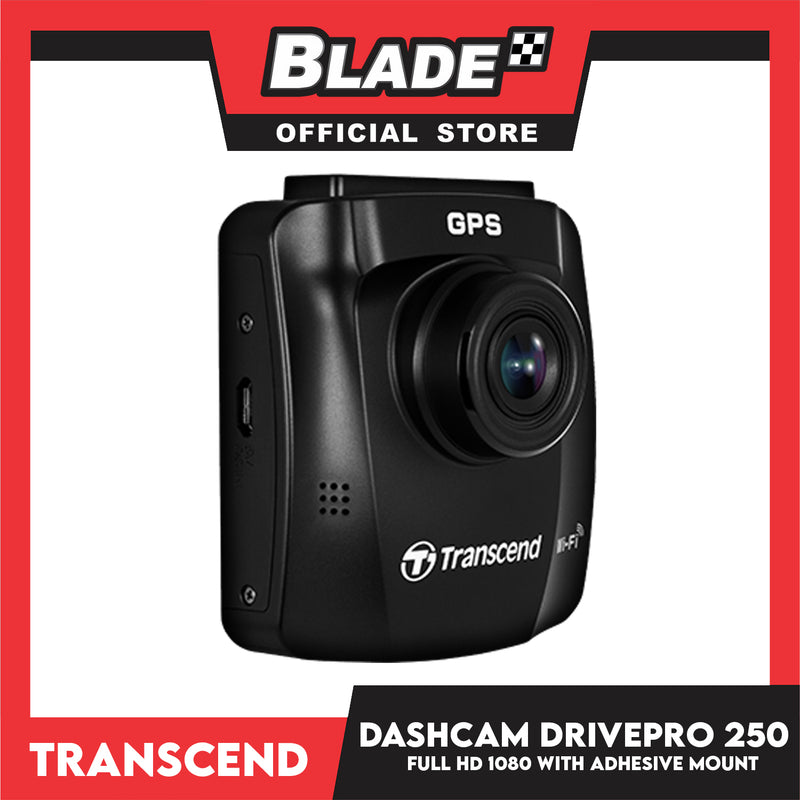 Transcend Dash Cam DrivePro 250 Car Video Recorder 32gb Memory Card