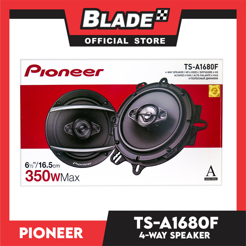 Pioneer TS-A1680F 4-Way Speaker with Adapter (Pair) –
