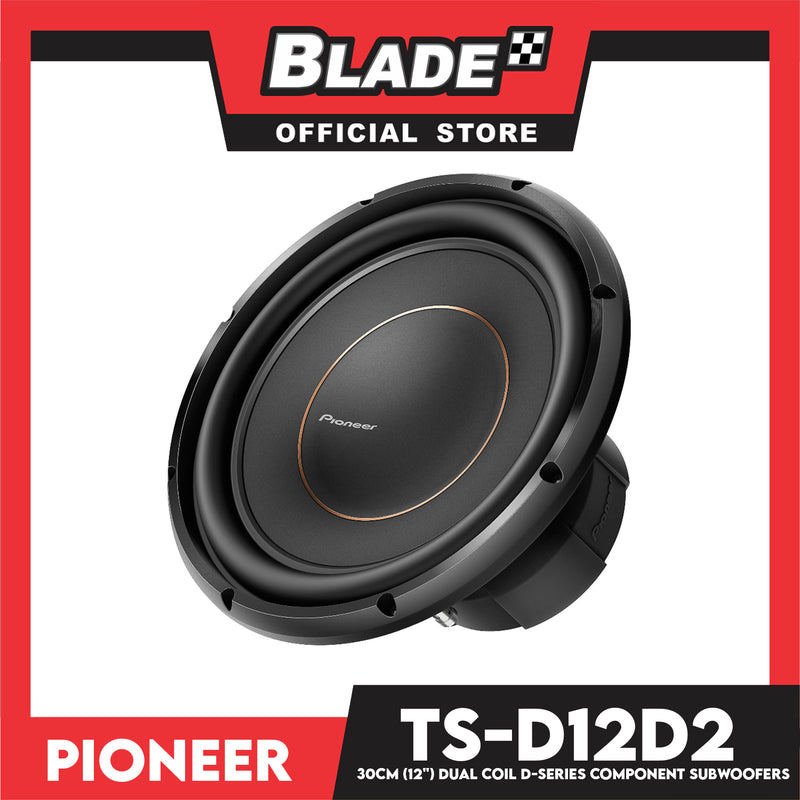Double Coil 12 Inch Car Speakers Pioneer TS-D12D2 12'' Dual Ohms