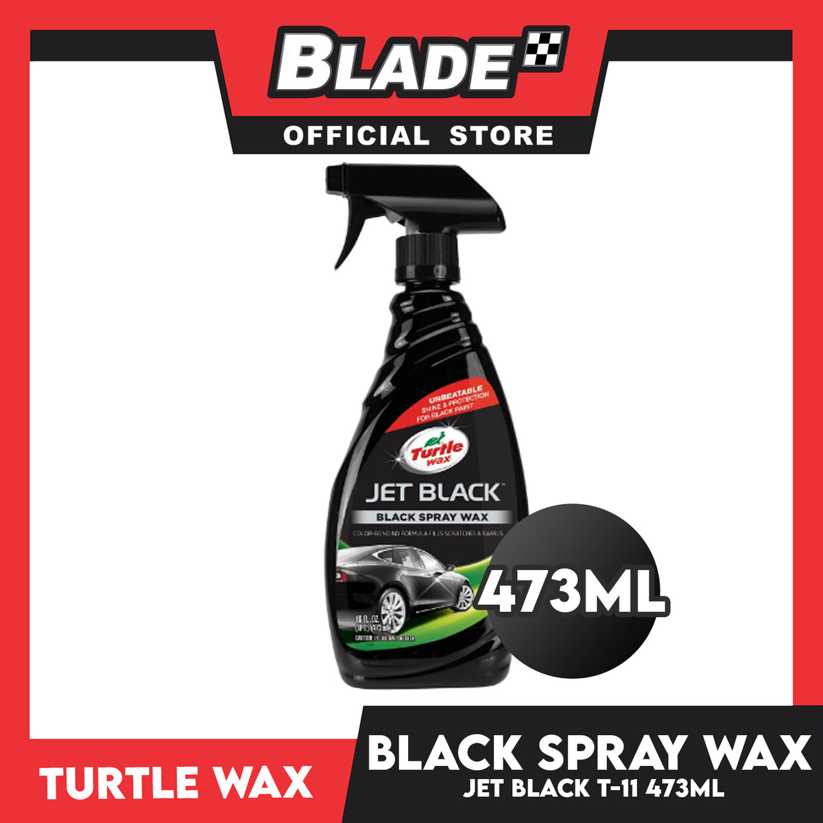 Turtle Wax Jet Black Spray Wax T-11 473mL