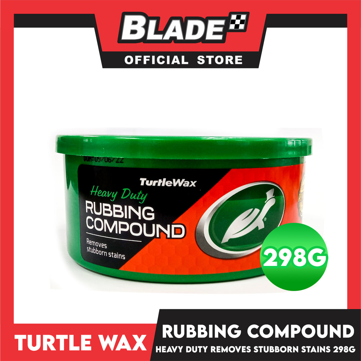 Turtle Wax Heavy Duty Rubbing Compound For Cars 298g Removes Stubborn Stains