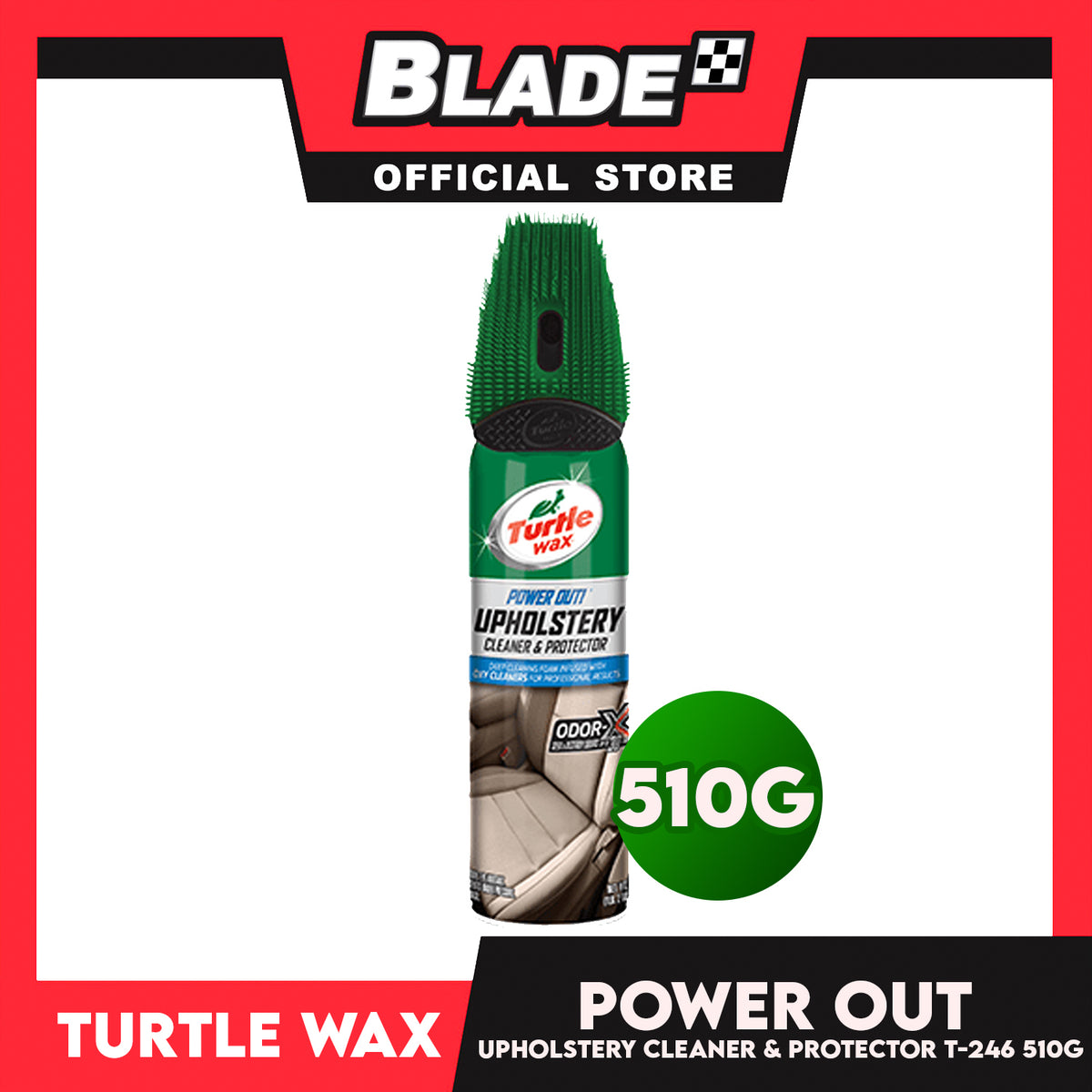 Turtle Wax Power Out Upholstery Cleaner & Protector T-246 510g