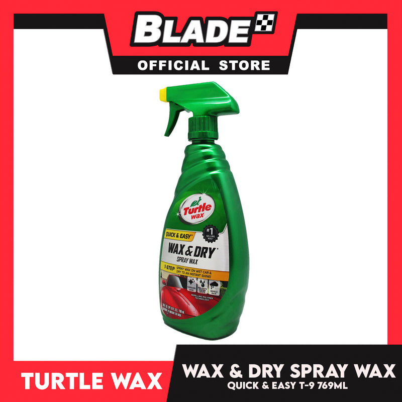 Turtle Wax, Wax And Dry Spray Car Wax 769ml Quick And Easy –
