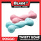 Doggo Twisty Bone (Pink) Ultra Tough Rubber Dog Toy