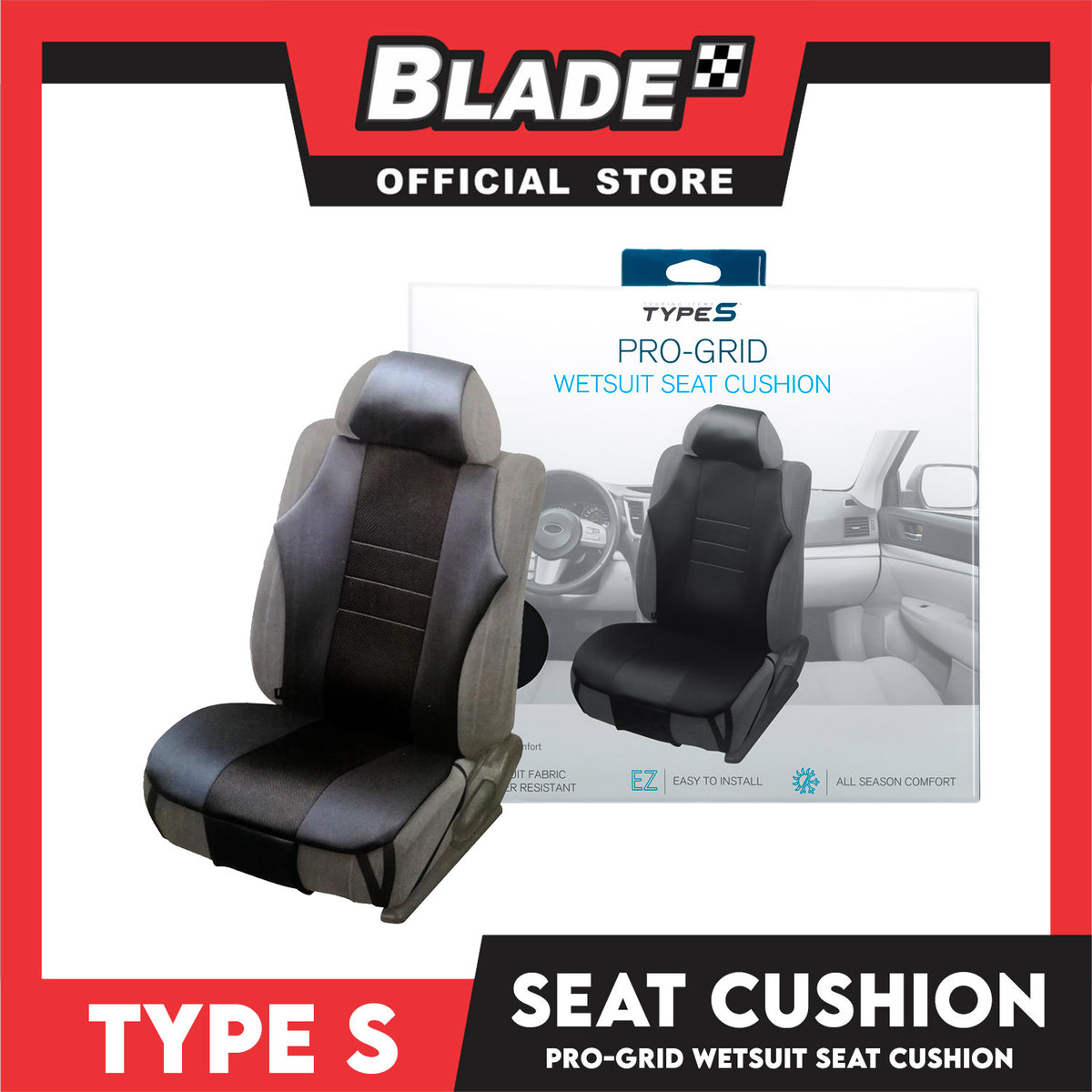 Type S Pro-Grid Wetsuit Seat Cushion SC56420EN (Gray)