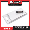 Type S Ticket Clip, Memo Clip, Spring Type, Mini Size, Stainless Steel Spring AC02159K-60/6