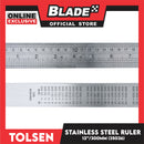 Tolsen 300mm x 12'' Stainless Steel Ruler 35026