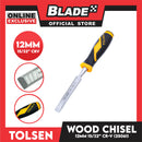 Tolsen 25061 Wood Chisel Industrial 12mm 15/32' ' Comfortabler Gripro 60CrV GriPro Series